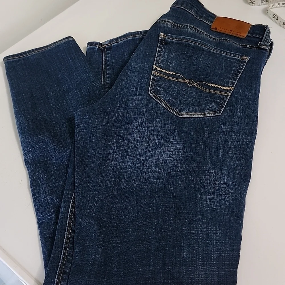 Lucky Brand Charlie Skinny Dark Blue Jeans - Picture 5 of 6